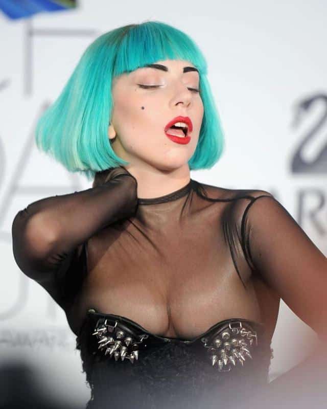 Lady Gaga Green Hair