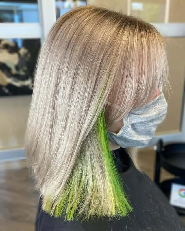 40+ Green Hairstyle Ideas That Will Blow Your Mind (2023 Update) 9 Lime Green Highlights