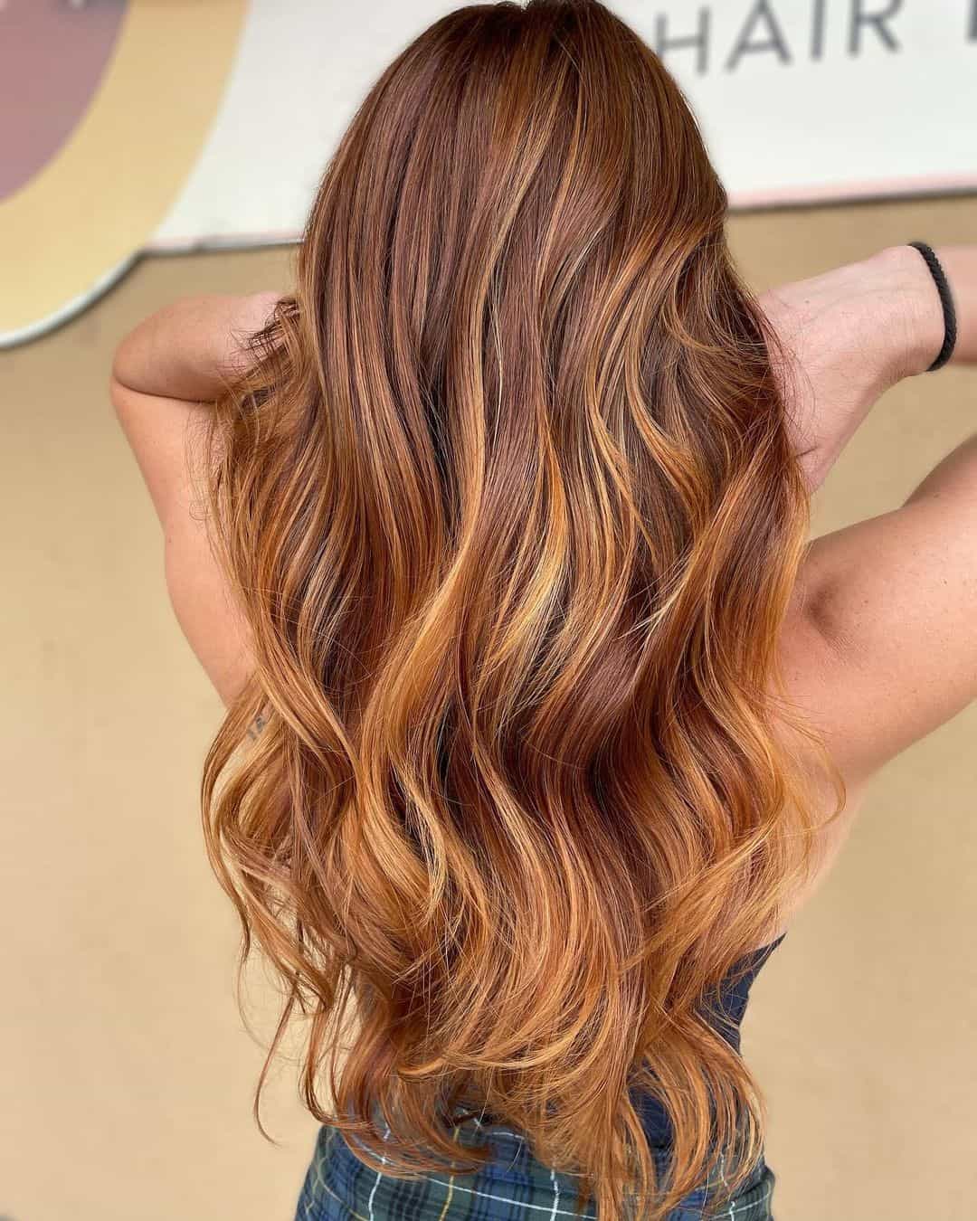 Top 30 Copper Highlights On Brown Hair (Short And Long) - Tattooed Martha