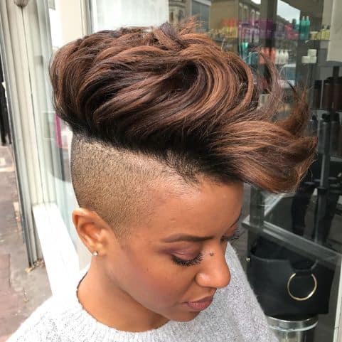50+ Short Hairstyles For Black Women: 2022 Favorite Looks 38 Long Top Short Sides Hairstyle 1