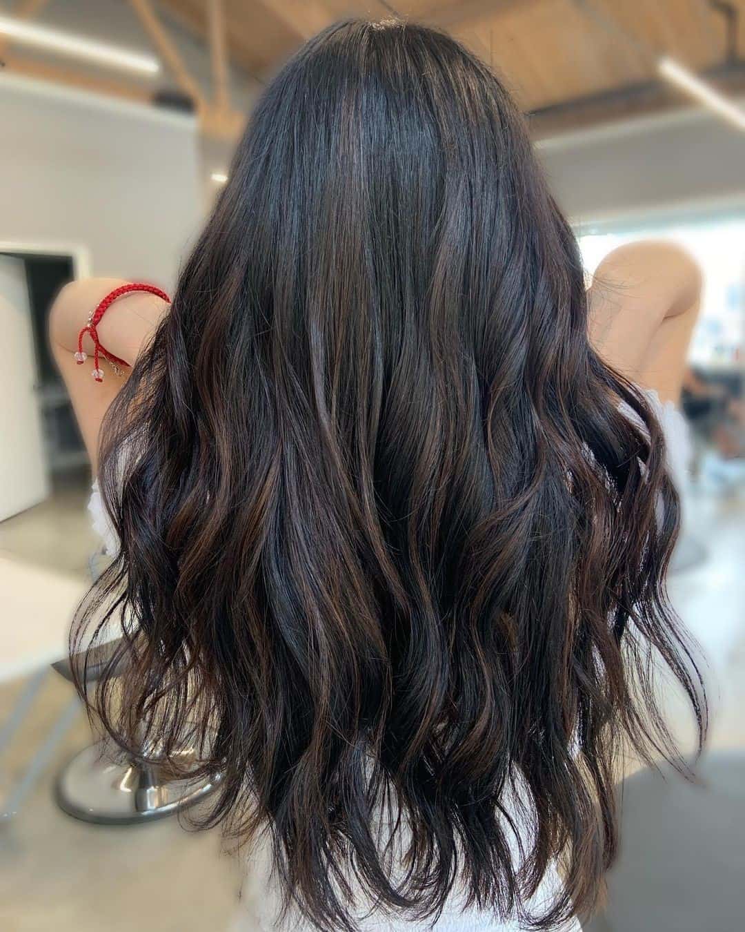 Long & Wavy Balayage For Dark Hair