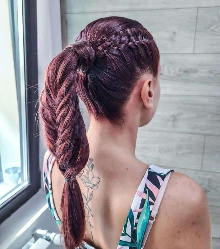 Red Highlights on Brown Hair: 40+ Most Trendy Ideas to Try Out 42 Magenta Braids