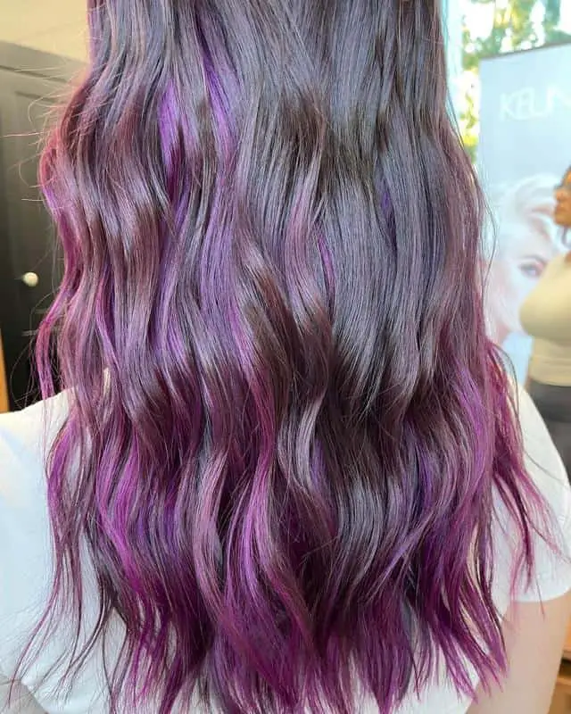 Red Highlights on Brown Hair: 40+ Most Trendy Ideas to Try Out 19 Magenta Highlights 1