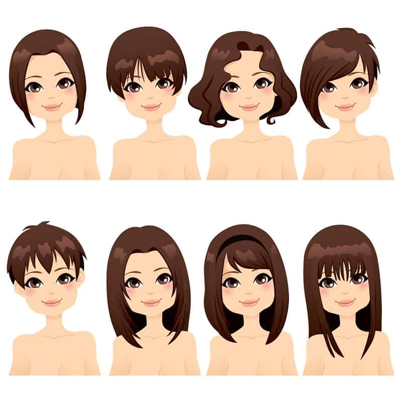 Medium Layered Haircut With Different Bangs Styles