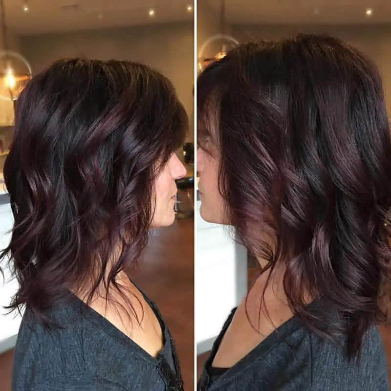 Red Highlights on Brown Hair: 40+ Most Trendy Ideas to Try Out 22 Merlot Highlights