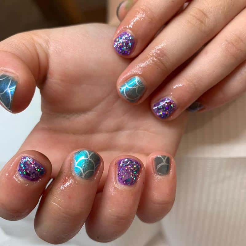100+ Best Cute Nail Ideas for Kids (2023 Update) 78 Mermaid Nails for Kids 1
