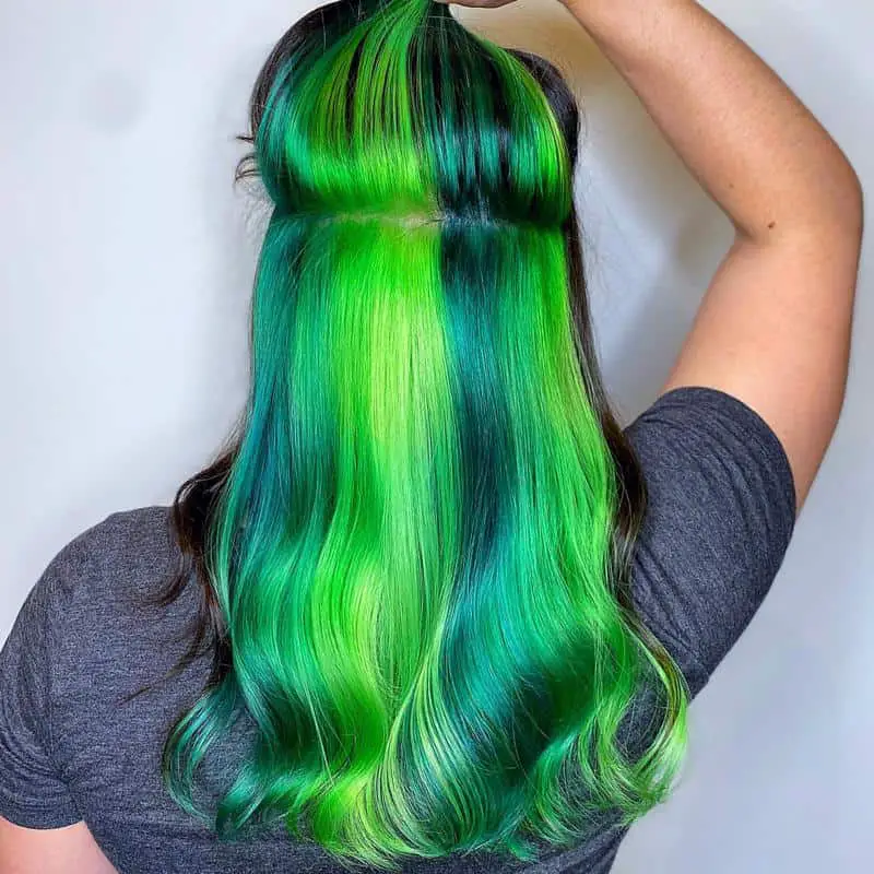 40+ Green Hairstyle Ideas That Will Blow Your Mind (2023 Update) 5 Neon Green Underlights