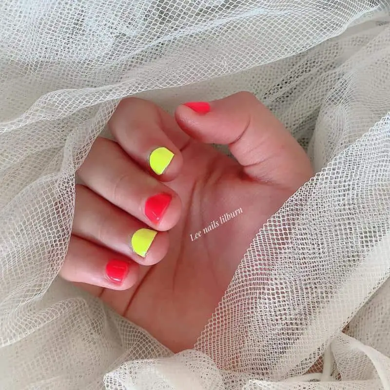 100+ Best Cute Nail Ideas for Kids (2023 Update) 51 Neon Nails for Kids 1