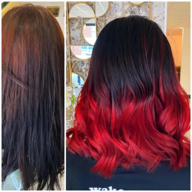 Red Highlights on Brown Hair: 40+ Most Trendy Ideas to Try Out 33 Neon Red Balayage