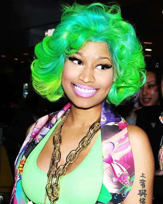 Nicki Minaj Green Hair