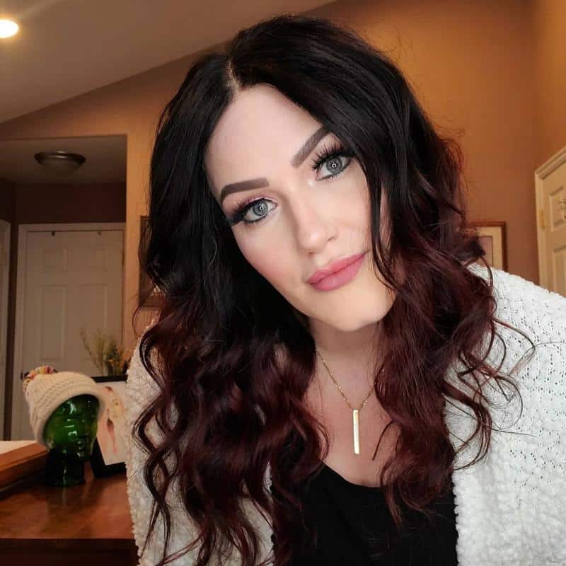 Ombre Dark Red Hair 2
