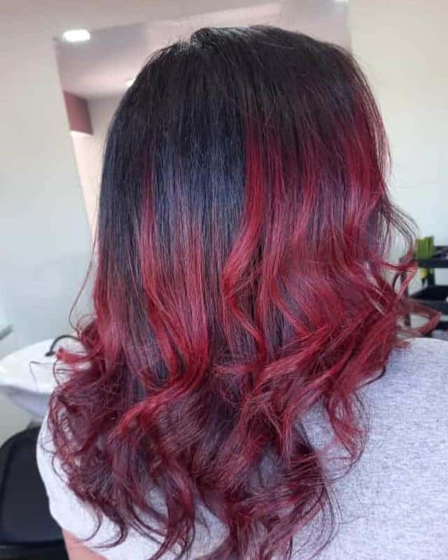 70+ Bold Dark Red Hair Styles: Latest Trends To Rock In 2022 24 Ombre Dark Red Hair 3