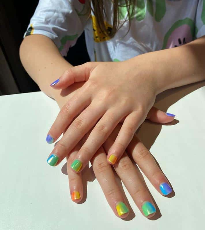 100+ Best Cute Nail Ideas for Kids (2023 Update) 7 Ombre Nails 1