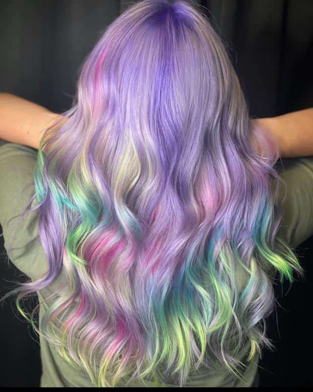 30+ Popular and Eye-Catching Purple and Blue Combination Hairstyles 12 Pastel Dreams