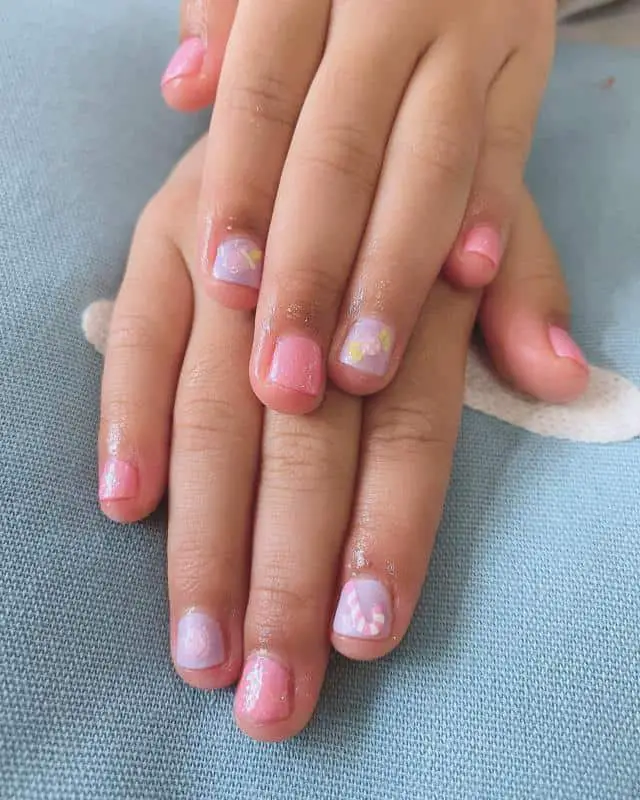 Pastels Nails for Kids 2