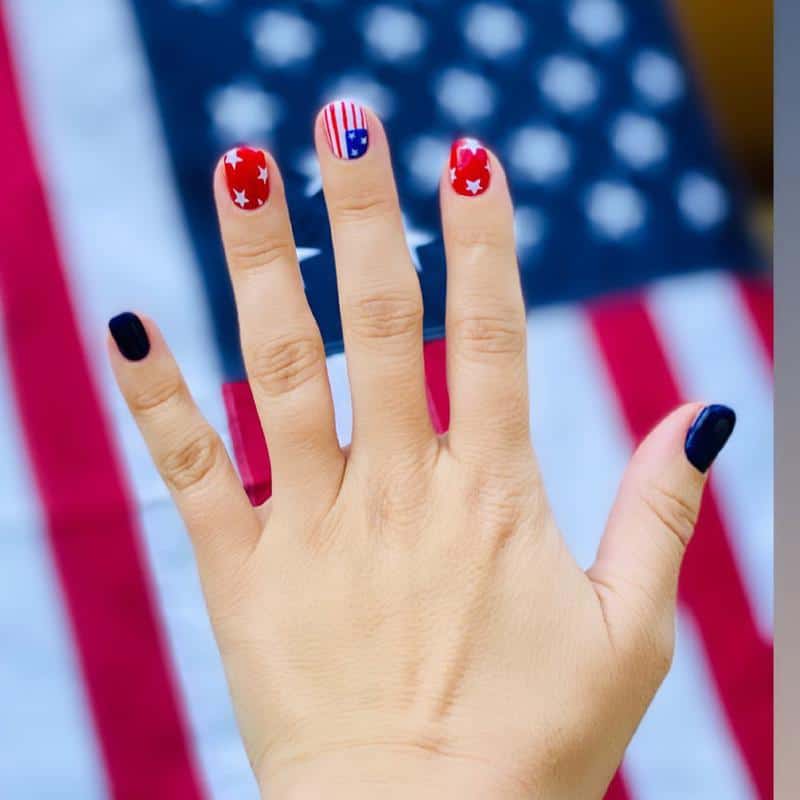 Patriotism Nails for Kids 3