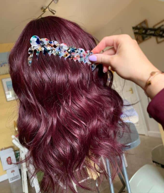 70+ Bold Dark Red Hair Styles: Latest Trends To Rock In 2022 2 Plum Dark Red Hair Choice 1