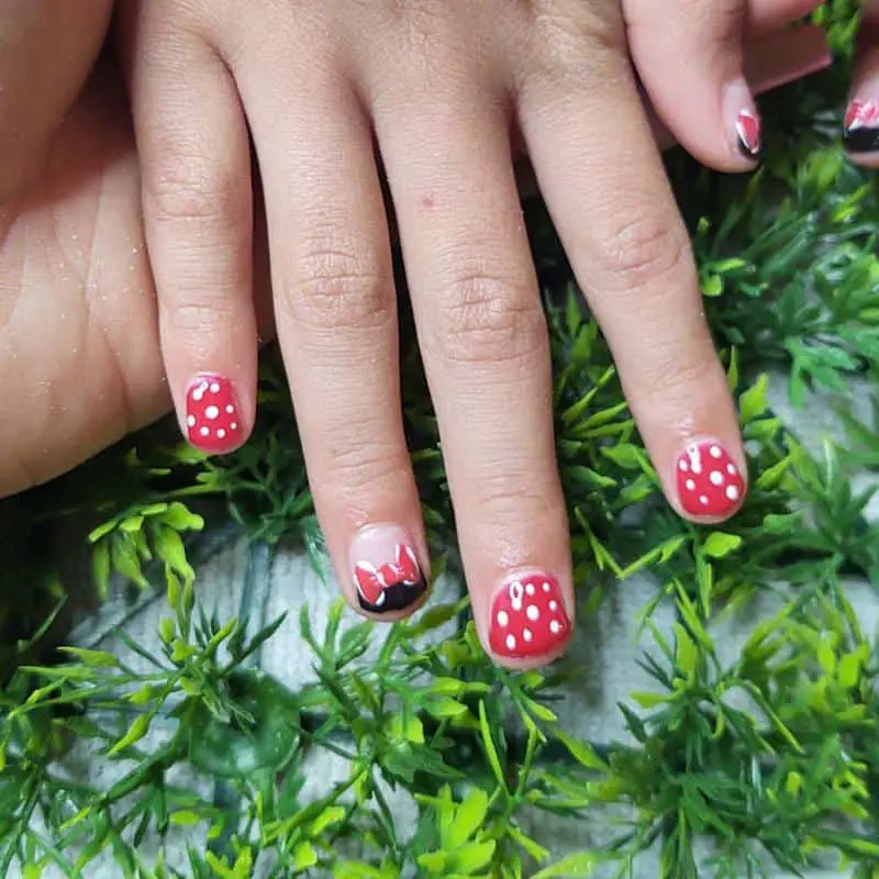 Polka Dots Nails for Kids 1