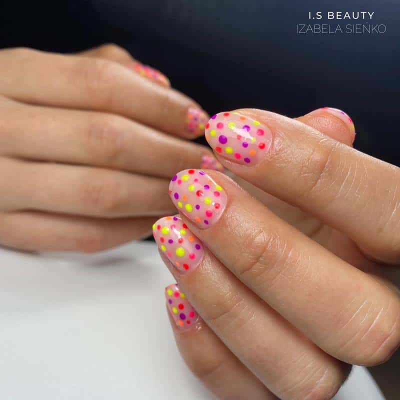 Polka Dots Nails for Kids 3