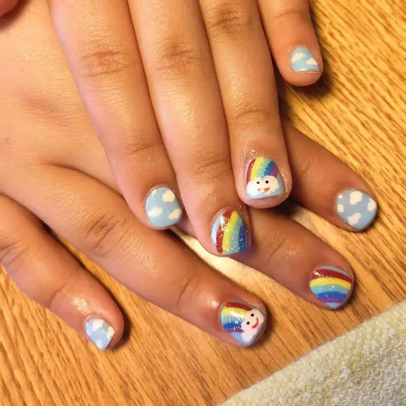 Rainbow Nails for Kids 2