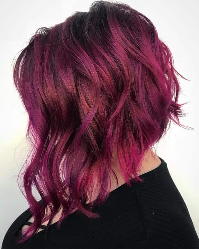 70+ Bold Dark Red Hair Styles: Latest Trends To Rock In 2022 42 Raspberry Dark Red Hair 1