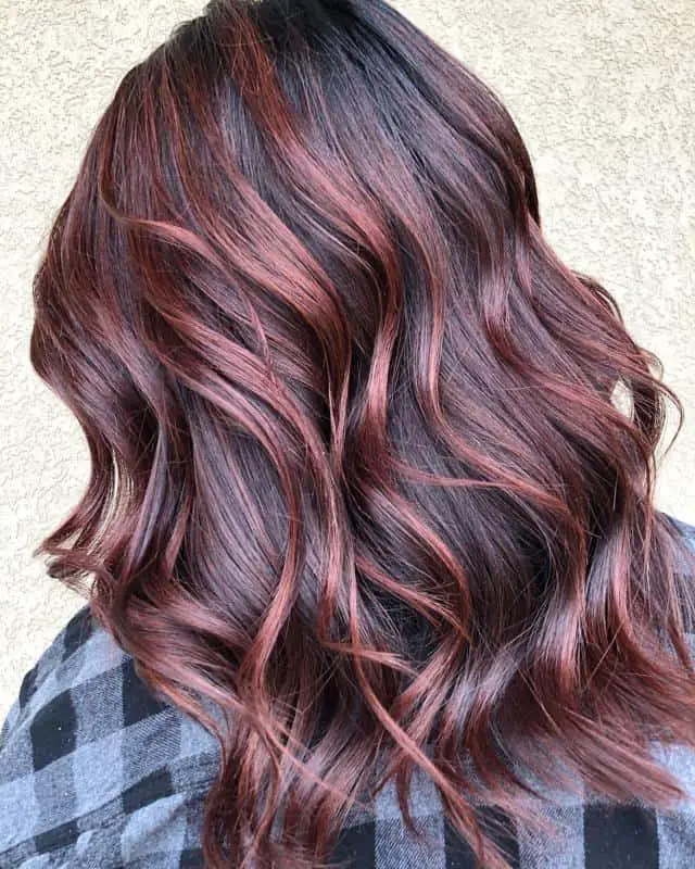 70+ Bold Dark Red Hair Styles: Latest Trends To Rock In 2022 25 Rosewood Balayage 1