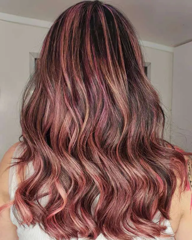 70+ Bold Dark Red Hair Styles: Latest Trends To Rock In 2022 26 Rosewood Balayage 2
