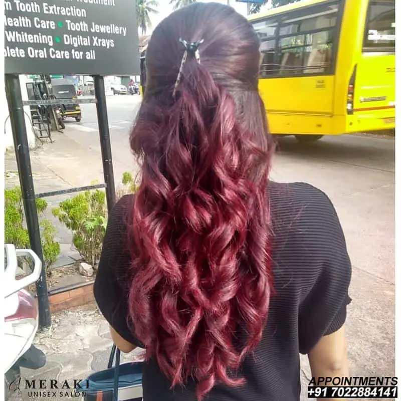 70+ Bold Dark Red Hair Styles: Latest Trends To Rock In 2022 27 Rosewood Balayage 3