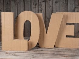 SIX UNIQUE THINGS TO DO WITH CARDBOARD LETTERS