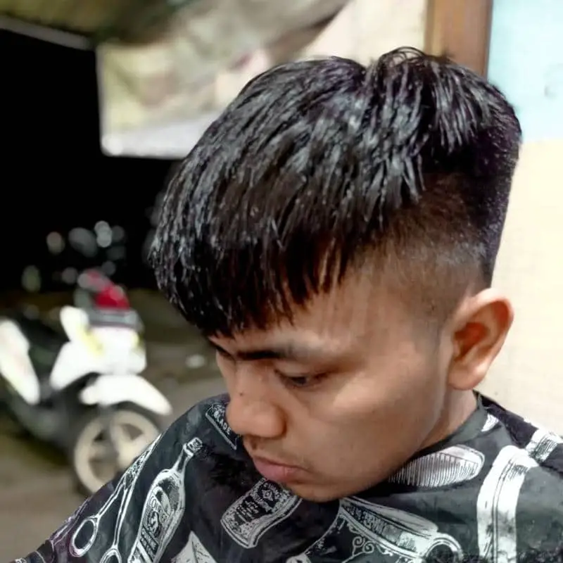 Semi Two-Block Hairstyle