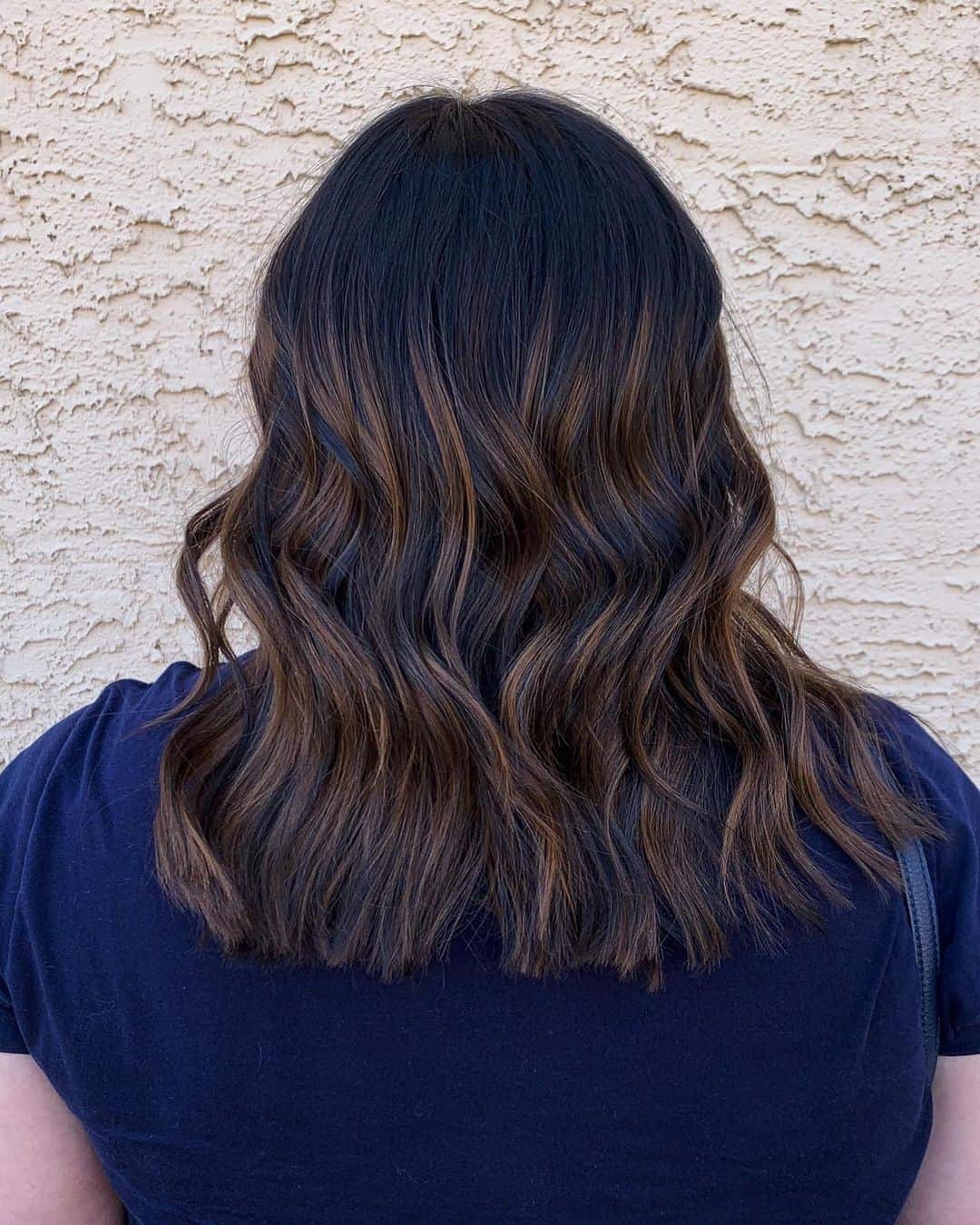 Short Brown Balayage For Dark Hair