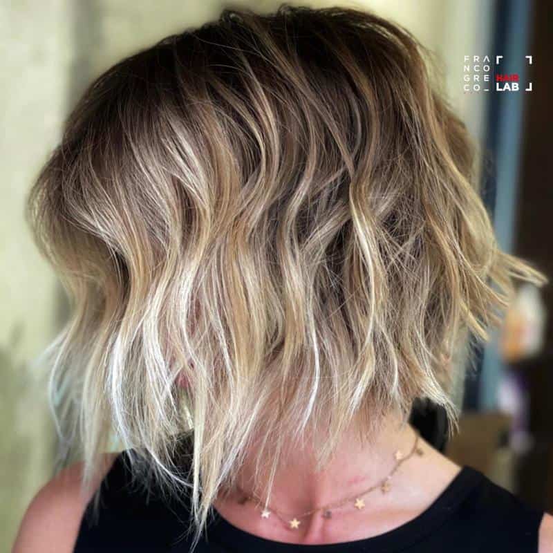 Short Brown Bob Hair With Blonde Highlights 3