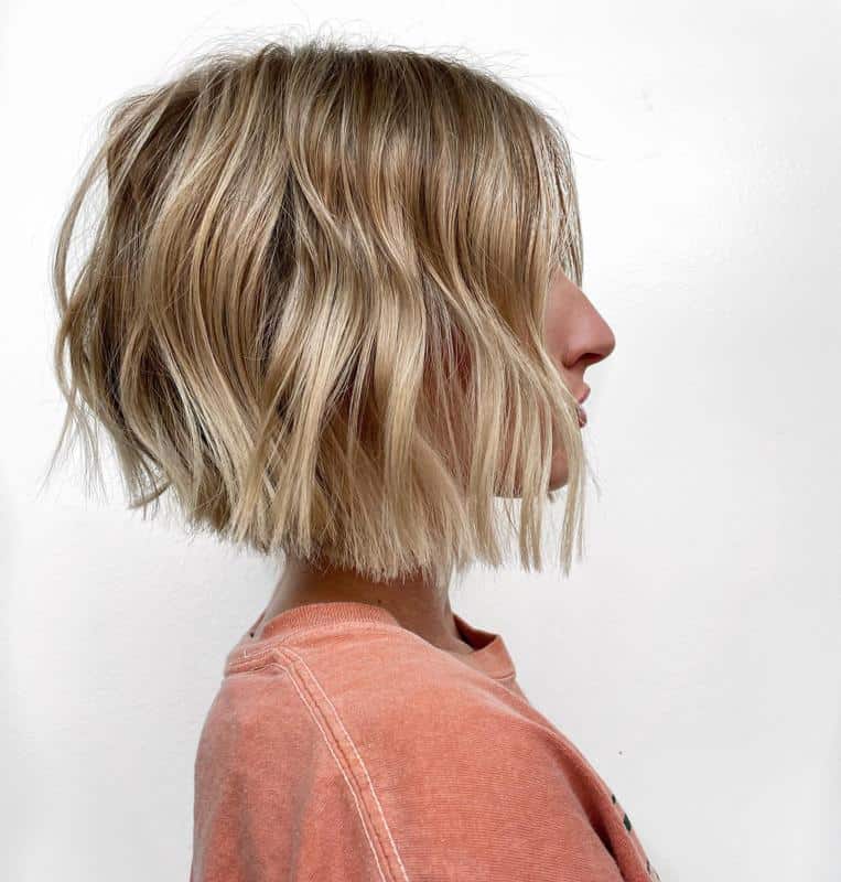 Short Brown Hair With Blonde Highlights