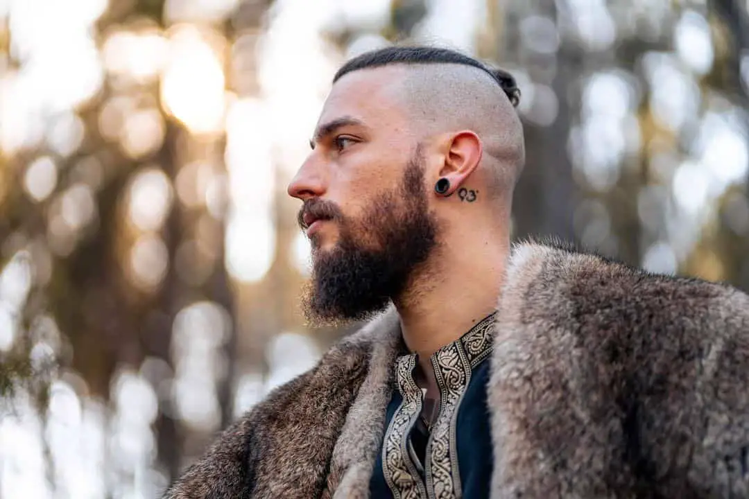 Top 30 Best Viking Hairstyle Ideas For Men (2023 Update) 23 Short Bun Hair Viking Hairstyle