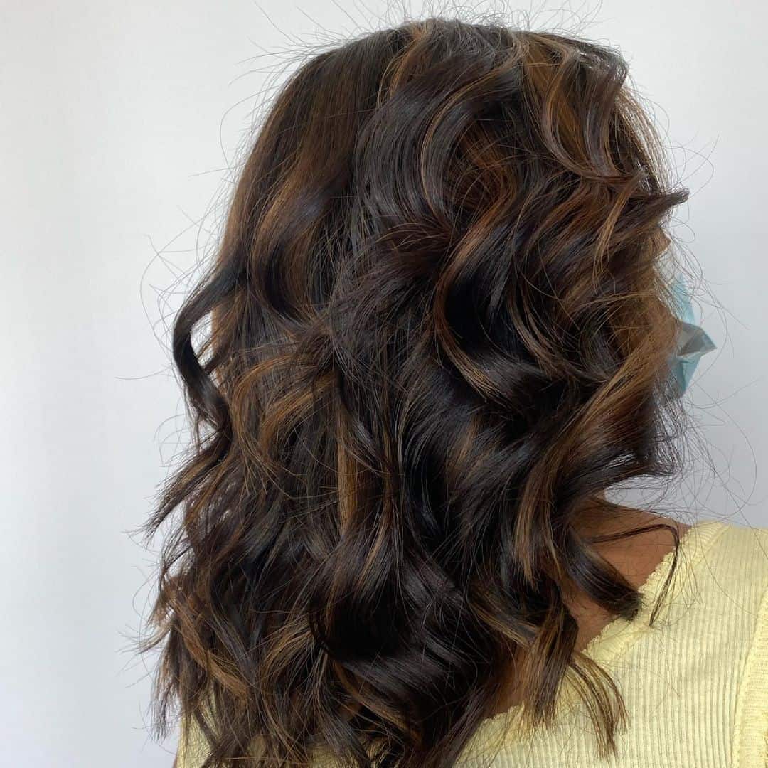 Short Dark Brown Balayage For Dark Hair