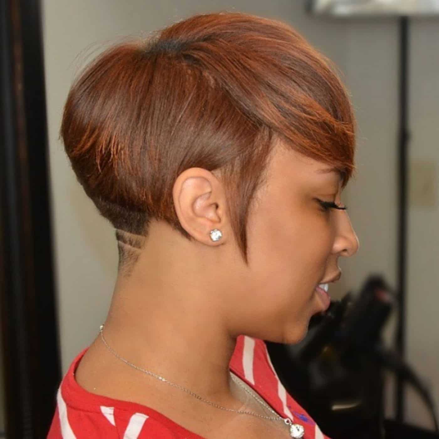 50+ Short Hairstyles For Black Women: 2022 Favorite Looks 44 Short Maroon Tresses 1