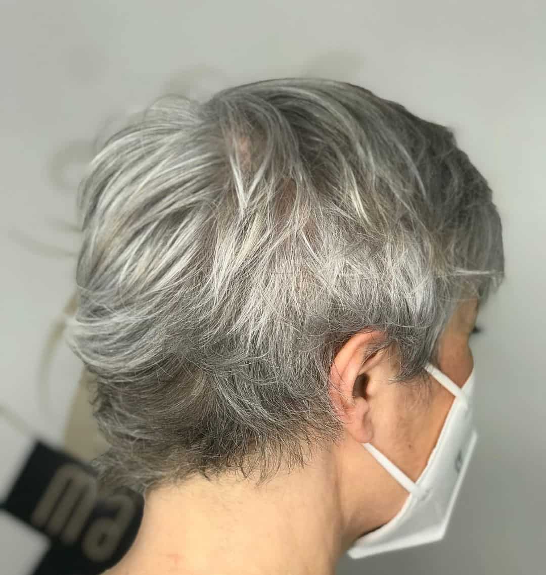 Short Pixie Gray Hair 