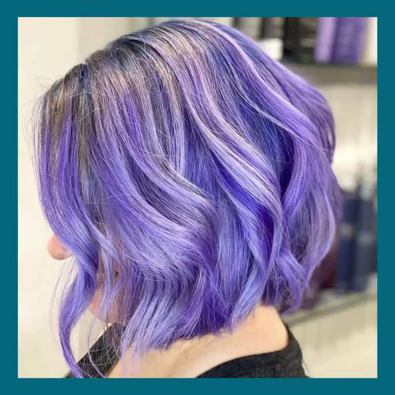 30+ Popular and Eye-Catching Purple and Blue Combination Hairstyles 17 Shorter Lavender Hairstyles 1
