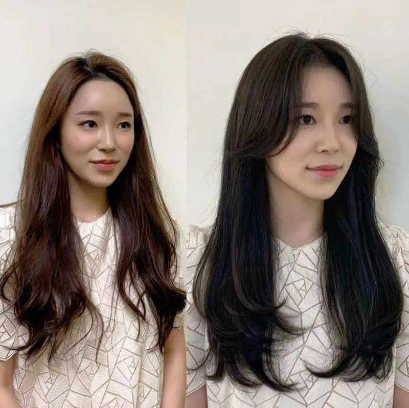 20+ Flattering Hairstyles To Make Your Nose Appear Smaller (2023 Update) 10 Side Bangs To Make The Nose Appear Smaller 1