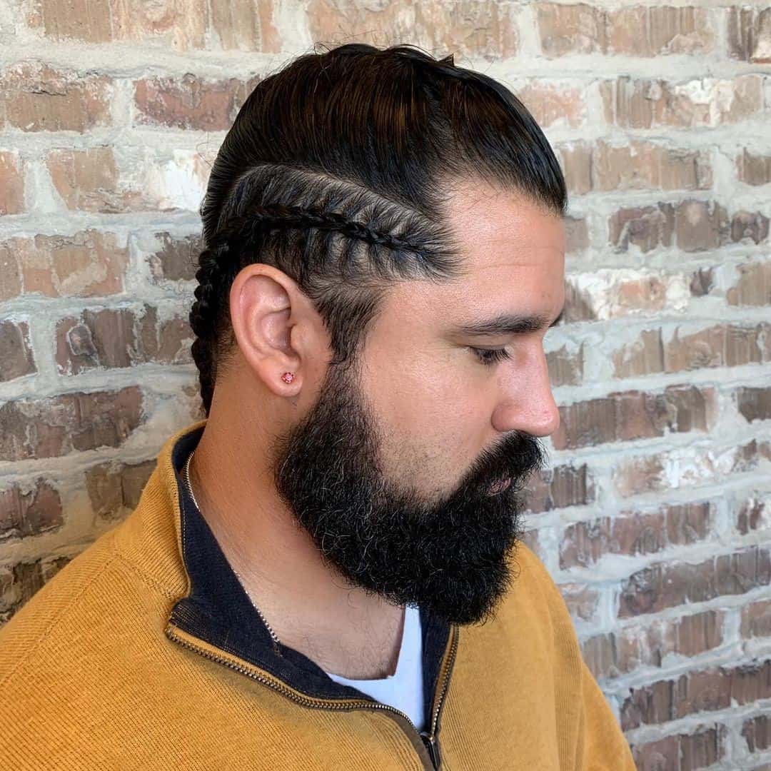 Top 30 Best Viking Hairstyle Ideas For Men (2023 Update) 18 Side Braid Viking Hair