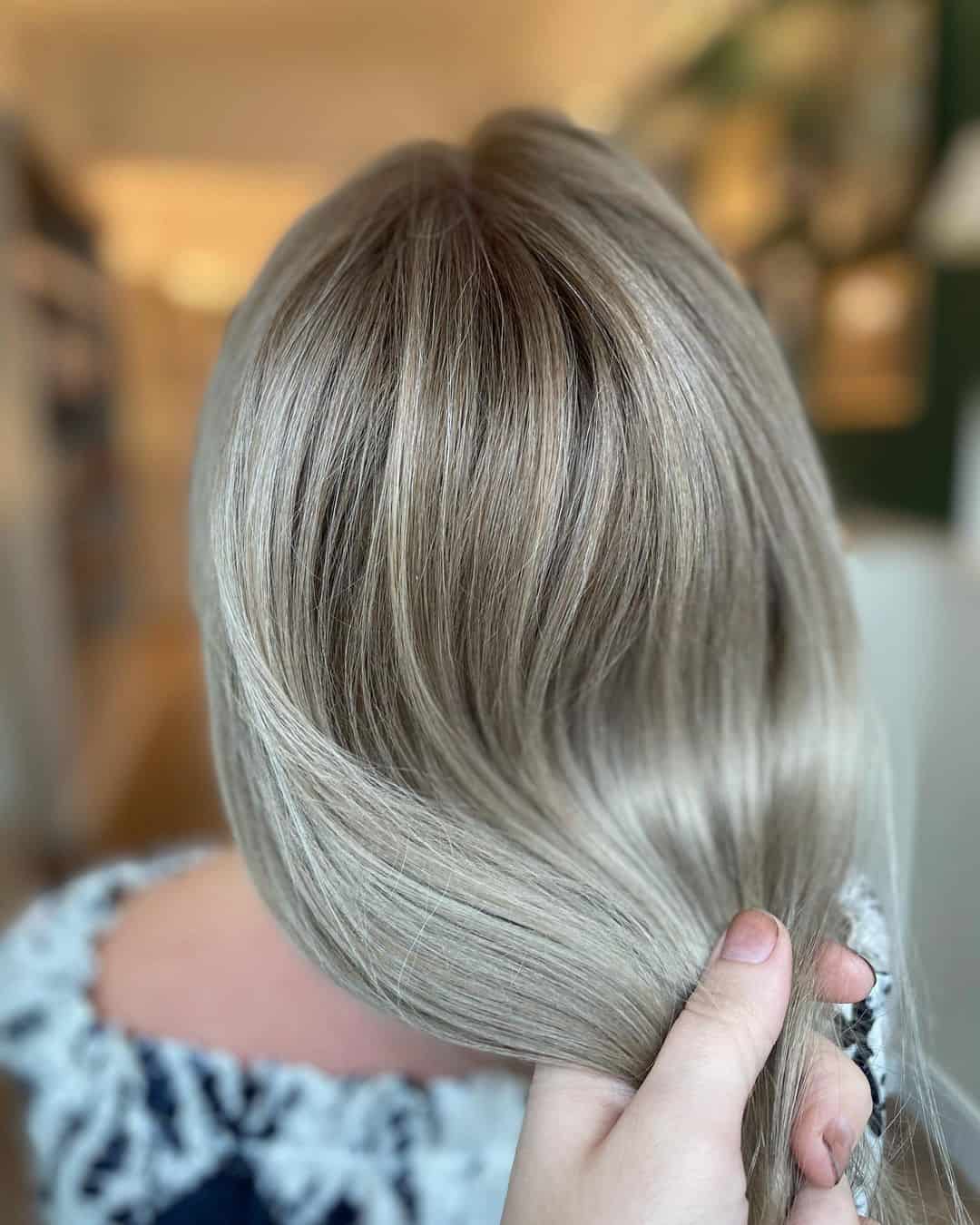 Silver Icy Gray Hairstyle