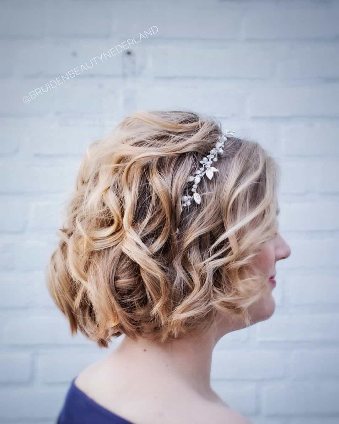 Simple Wavy Updos For Short Hair