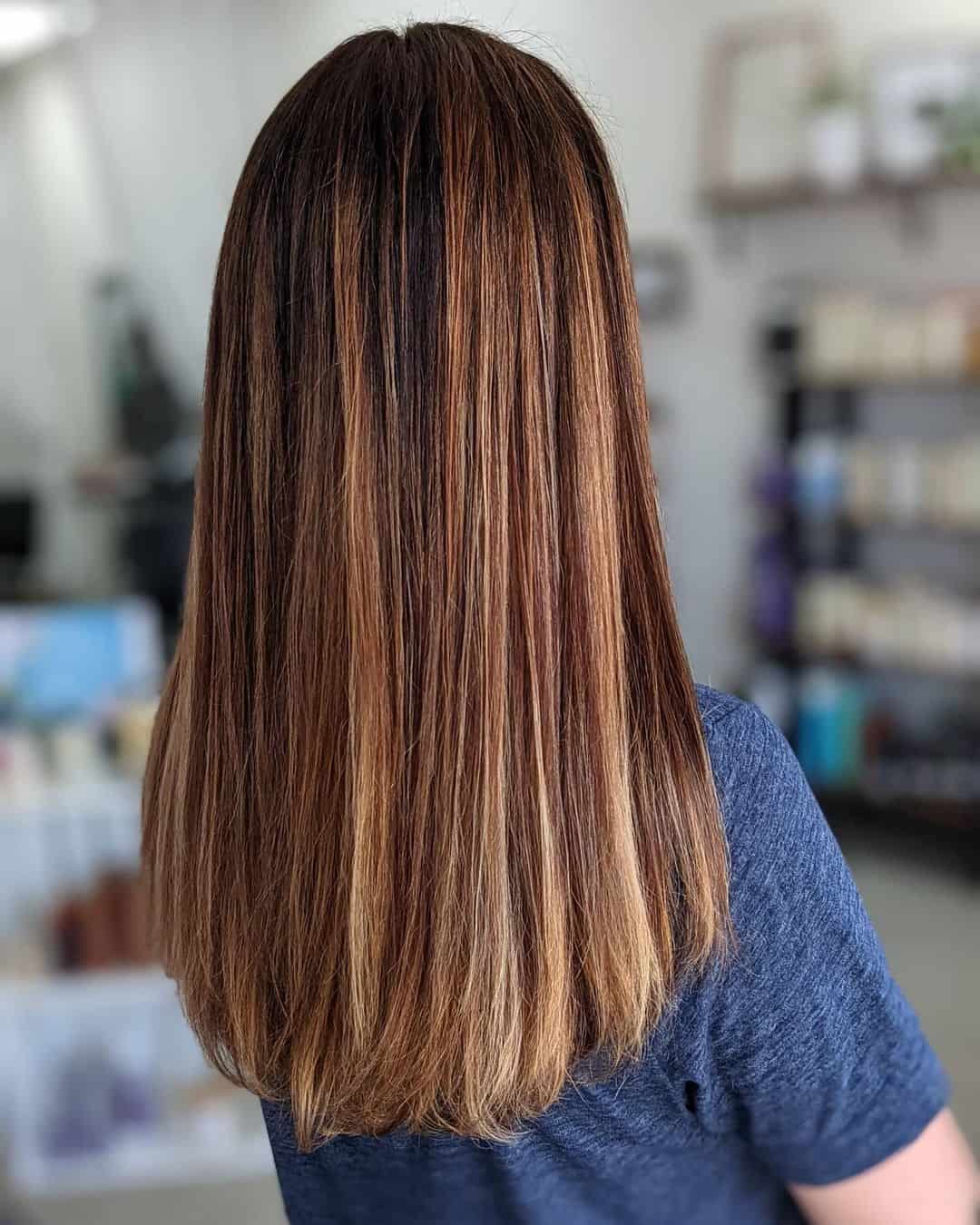 Top 30 Copper Highlights On Brown Hair (Short And Long) - Tattooed Martha