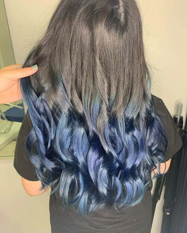 20 Amazing Blue Black Hair Color Looks