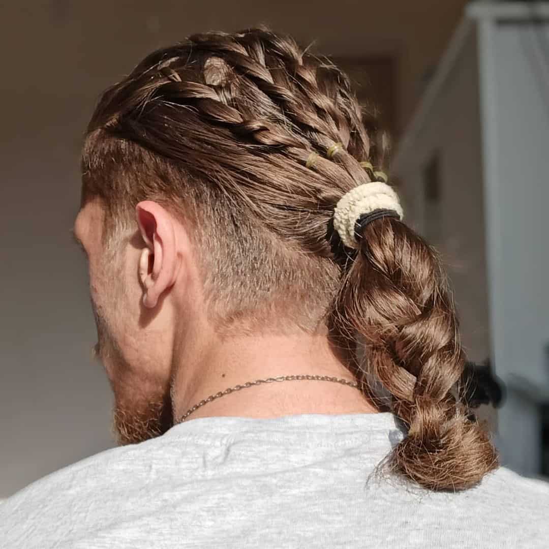 Top 30 Best Viking Hairstyle Ideas For Men (2023 Update) 11 Tied Hair Viking Look