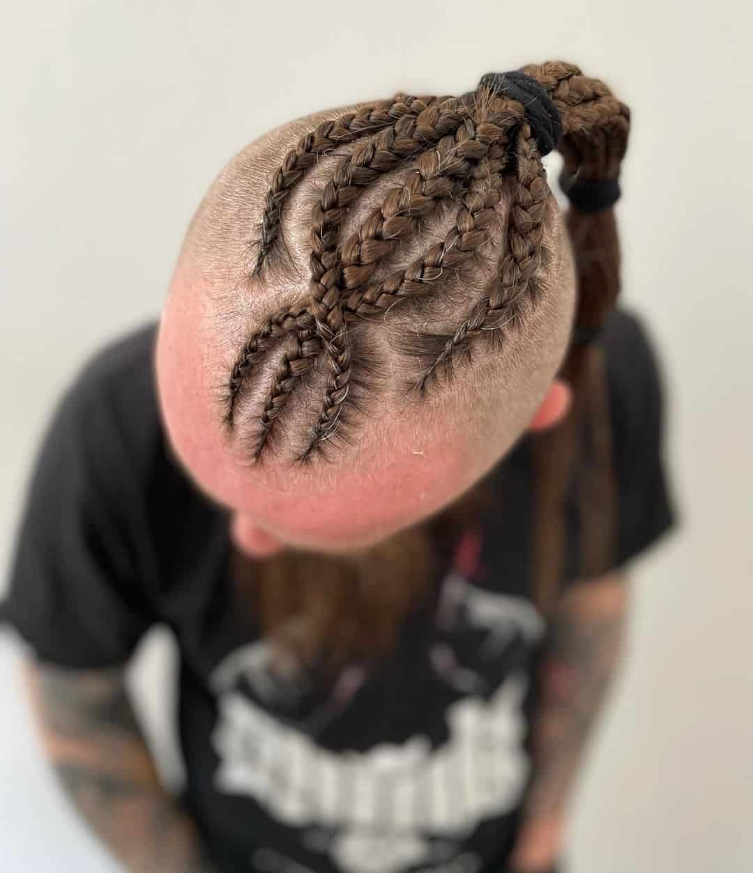 Tight Braids Viking Ponytail 