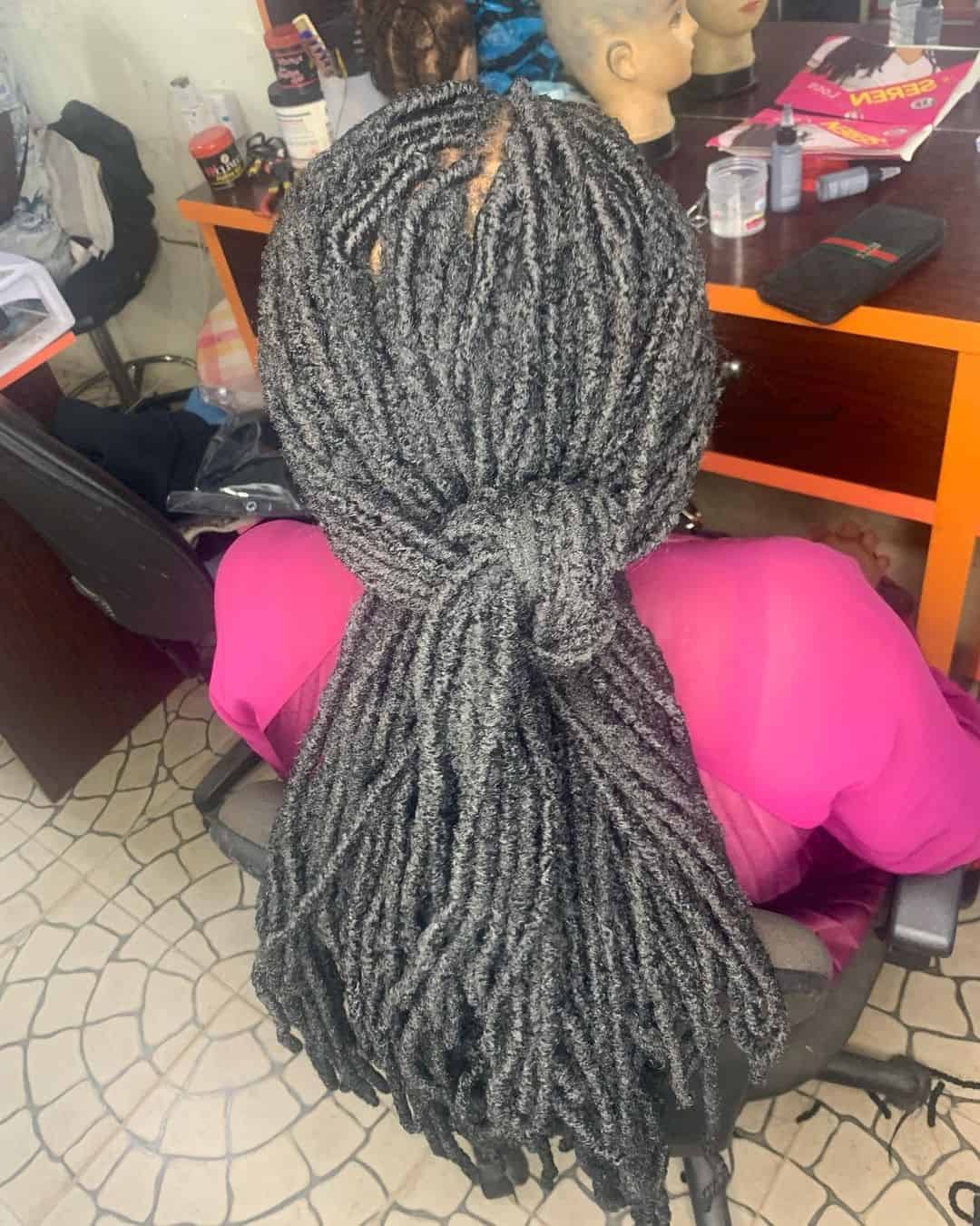 Tight Grey Look Crochet Hair