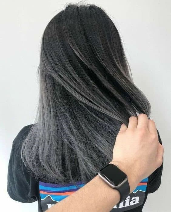 30+ Gorgeous Grey and Silver Highlights on Black Hair (2022 Updated) -  Tattooed Martha