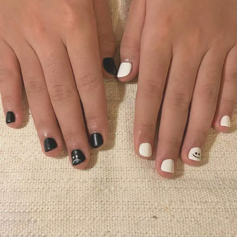 100+ Best Cute Nail Ideas for Kids (2023 Update) 15 Two Tone Nails for Kids 3