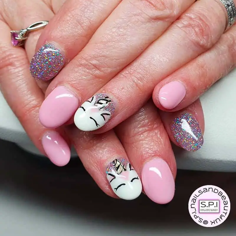 100+ Best Cute Nail Ideas for Kids (2023 Update) 56 Unicorn Nails for Kids 3